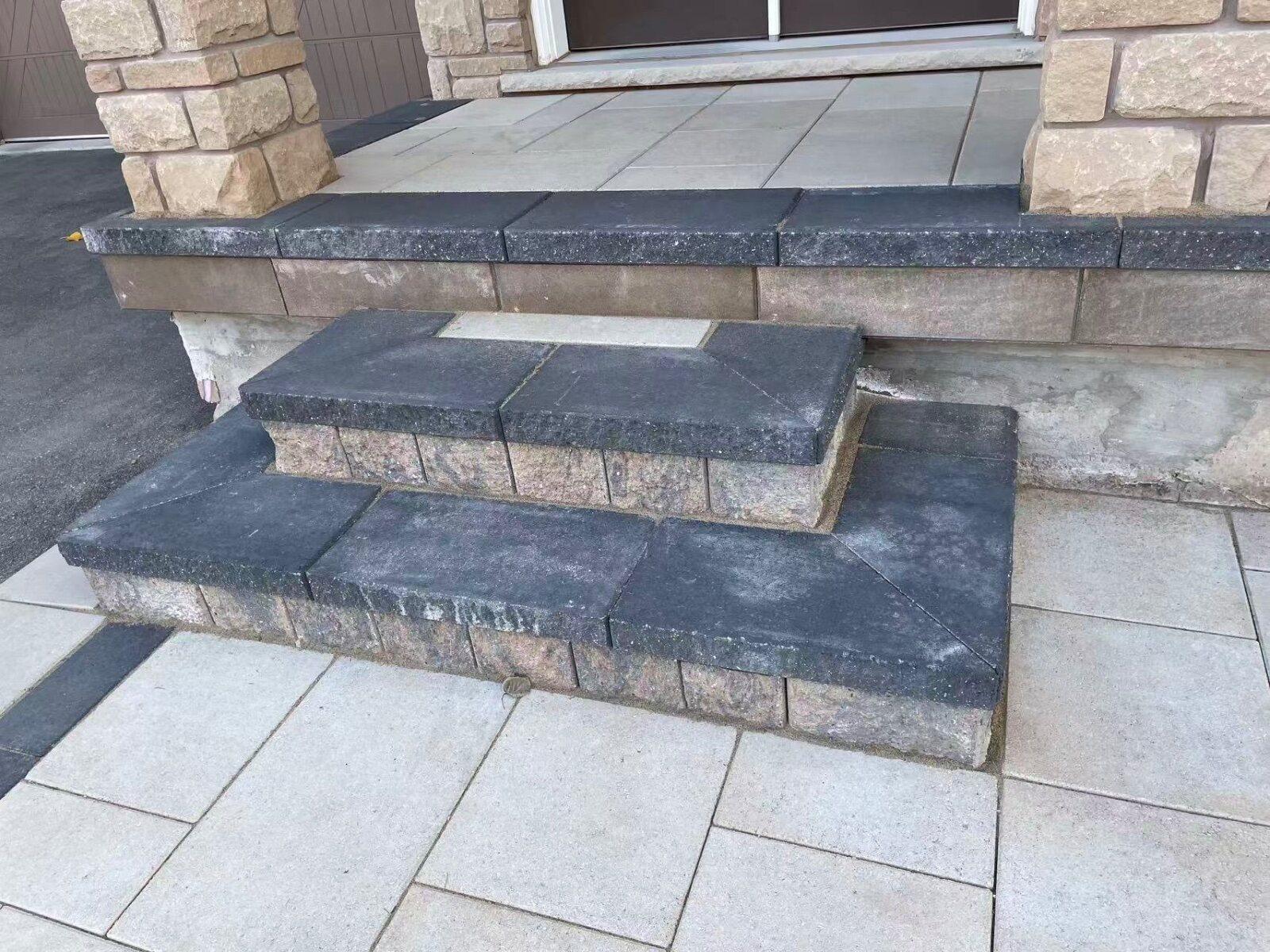 Steps & retaining walls work by 365 Landscape