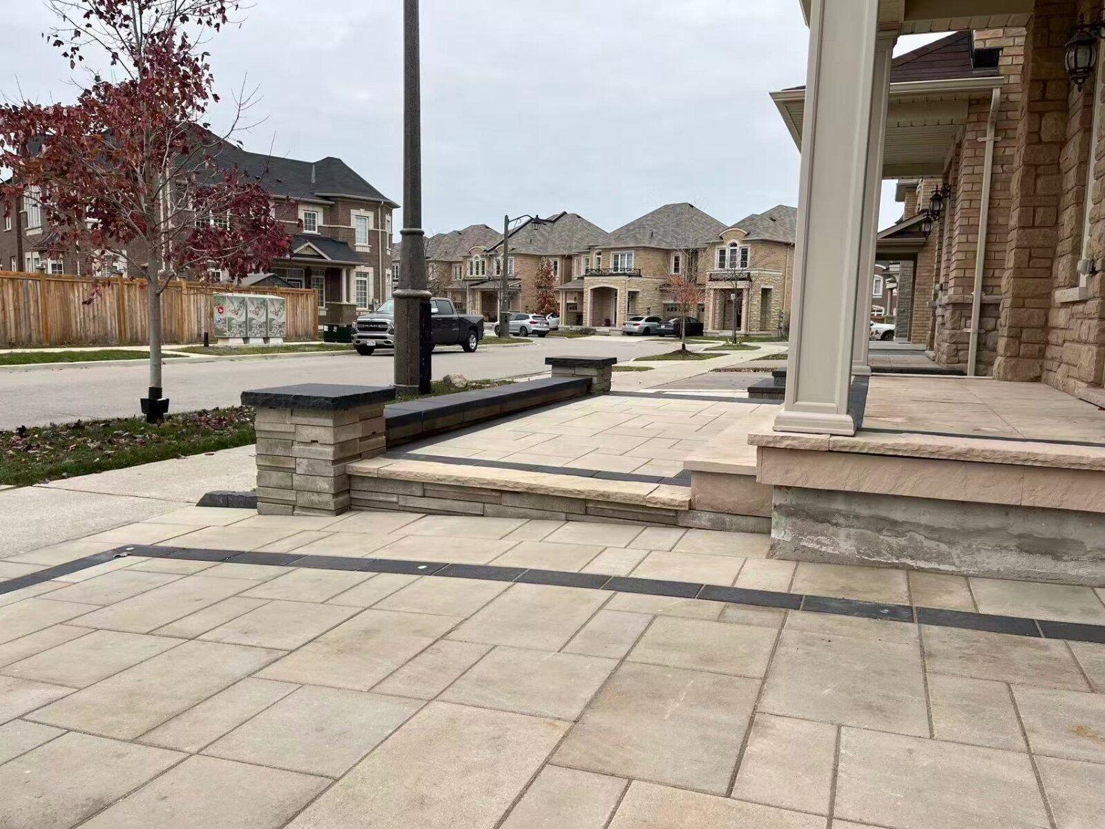 Steps & retaining walls work by 365 Landscape