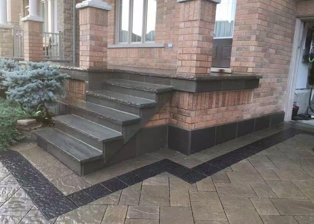 Steps & retaining walls work by 365 Landscape