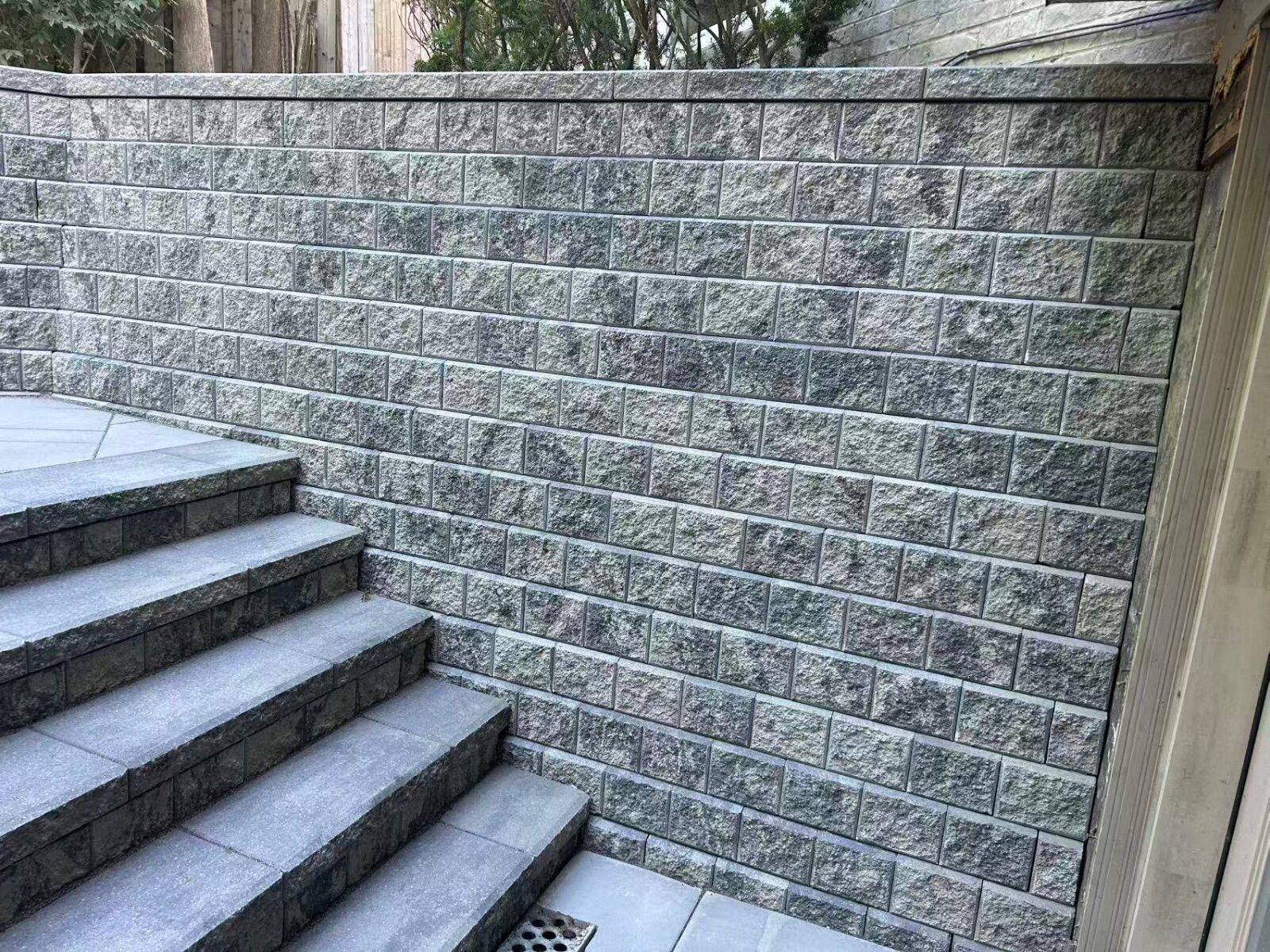Steps & retaining walls work by 365 Landscape